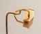 White-Pearl Lacquered Metal and Brass Halogen Floor Lamp, Italy, 1980s, Image 4