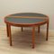 Danish Round Teak Table, 1970s, Image 1