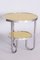 Small Czech Yellow Bauhaus Table in Chrome from Kovona, 1930s, Image 9