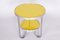 Small Czech Yellow Bauhaus Table in Chrome from Kovona, 1930s 8