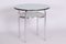 Small Czech Bauhaus Round Side Table in Chrome, 1930s 1