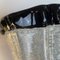 Lámparas de pared de cristal de Murano con borde negro, años 80. Juego de 2, Imagen 5
