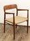 Dänische Mid-Century Stühle aus Teak Modell 56 & 75 von Niels Møller für JL Mollers, 1950er, 6er Set 5