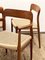 Mid-Century Danish Chairs in Teak Model 56 & 75 by Niels Møller for J.L. Mollers, 1950s, Set of 6, Image 10