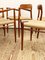 Mid-Century Danish Chairs in Teak Model 56 & 75 by Niels Møller for J.L. Mollers, 1950s, Set of 8, Image 6