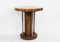 American Deco Style Olive Root and Steel Side Table, 1980s 2