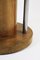 American Deco Style Olive Root and Steel Side Table, 1980s, Image 6