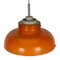 Lampe à Suspension Scandinave Orange, 1960s 4