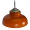 Lampe à Suspension Scandinave Orange, 1960s 6
