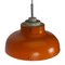 Scandinavian Orange Pendant Lamp, 1960s 6