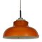 Scandinavian Orange Pendant Lamp, 1960s 2