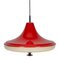 Space Age Red 05652/01 Pendant Lamp from Massive, 1970s 2