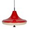 Space Age Red 05652/01 Pendant Lamp from Massive, 1970s, Image 2