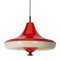 Space Age Red 05652/01 Pendant Lamp from Massive, 1970s, Image 5