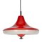 Space Age Red 05652/01 Pendant Lamp from Massive, 1970s 1