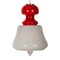 Space Age White and Red Pendant Lamp, 1970s 2