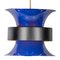 Blue & Yellow Hanging Light by Bent Nordsted for Lyskær Belysning, 1970s 1