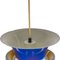 Blue & Yellow Hanging Light by Bent Nordsted for Lyskær Belysning, 1970s 7