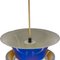 Blue & Yellow Hanging Light by Bent Nordsted for Lyskær Belysning, 1970s, Image 7