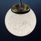 Lámpara colgante de Murano clásica en blanco, Italia, años 70, Imagen 5