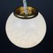 Lámpara colgante de Murano clásica en blanco, Italia, años 70, Imagen 7