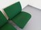 Grüne Vintage Stühle mit Metallbezug von Airborne, 1980er, 2er Set 11