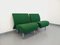 Grüne Vintage Stühle mit Metallbezug von Airborne, 1980er, 2er Set 16