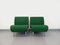 Vintage Chairs in Green and Metal Fabric from Airborne, 1980s, Set of 2 17