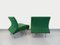 Grüne Vintage Stühle mit Metallbezug von Airborne, 1980er, 2er Set 13