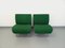 Grüne Vintage Stühle mit Metallbezug von Airborne, 1980er, 2er Set 5