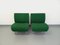 Vintage Chairs in Green and Metal Fabric from Airborne, 1980s, Set of 2 5