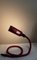 Lampada da tavolo vintage regolabile a forma di serpente in metallo verniciato rosso e plastica di Seneca, anni '70, Immagine 4
