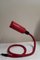 Vintage Adjustable Table Lamp in Snake Shape in Red Painted Metal and Plastic from Seneca, 1970s, Image 3