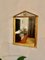 Espejo neoclásico de madera dorada tallada, Italia, años 50, Imagen 1