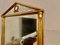 Espejo neoclásico de madera dorada tallada, Italia, años 50, Imagen 4