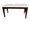 Mid-Century Classic Rectangular Coffee Table with Carrara Marble Top 1