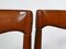 Dining Chairs in Teak and Leather by H.W. Klein for Bramin, 1971, Set of 4, Image 6