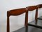 Dining Chairs in Teak and Leather by H.W. Klein for Bramin, 1971, Set of 4 2