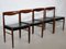 Dining Chairs in Teak and Leather by H.W. Klein for Bramin, 1971, Set of 4 1