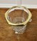 Art Deco French Hand Cut Crystal Wine Cooler with Gilded Top Rim, 1920s 4