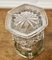 Cantinetta portabottiglie Art Déco in cristallo tagliato a mano con bordo superiore dorato, Francia, anni '20, Immagine 5