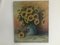 Sunflowers in a Ceramic Vase, Oil Painting on Canvas, Image 14
