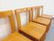 Vintage Italian Brutalist Sled Chairs in Elm by Silvio Coppola, 1970s, Set of 4 13