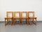 Vintage Italian Brutalist Sled Chairs in Elm by Silvio Coppola, 1970s, Set of 4 18