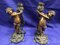 French Bronze Candleholders, Set of 2 1