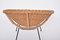 Mid-Century Italian Rattan Bowl Chair with Side Table and Magazine Rack, 1950s, Set of 3, Image 17