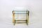 Nesting Coffee Tables in Brass and Glass, 1970s, Set of 2 3