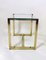 Nesting Coffee Tables in Brass and Glass, 1970s, Set of 2, Image 4