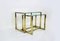 Nesting Coffee Tables in Brass and Glass, 1970s, Set of 2, Image 1