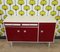 Rotes Sideboard, Schweden, 1970er 2